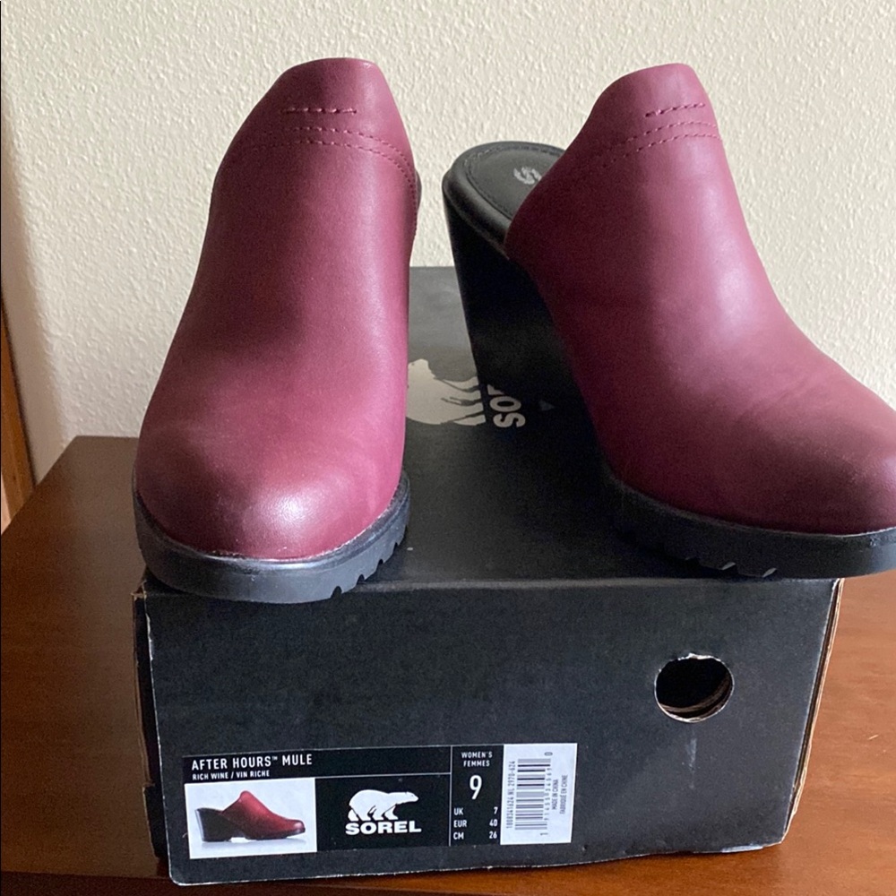 Sorel After Hours Mules with Chunky Sole and Slip-On Design